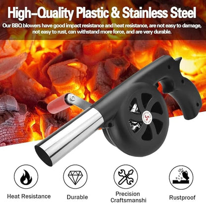 Manual BBQ Air Blower – Easy Grip & Portable