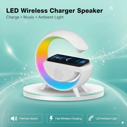 Led Wireless Charger Speaker