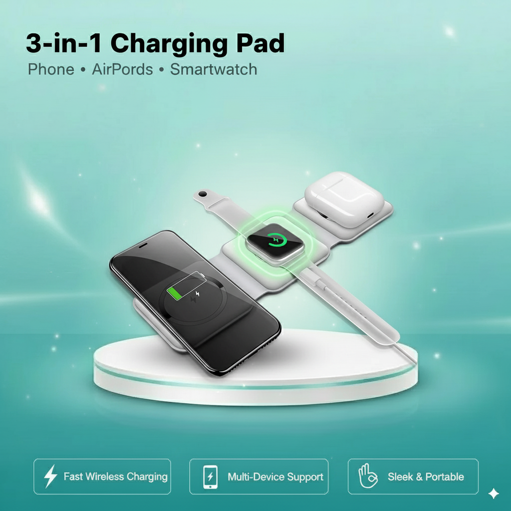 3-in-1 Wireless Charging Pad
