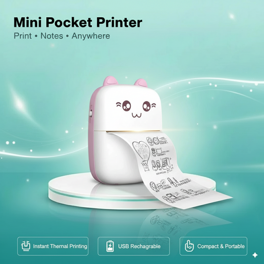 Portable Mini Pocket Printer BT Thermal Printer