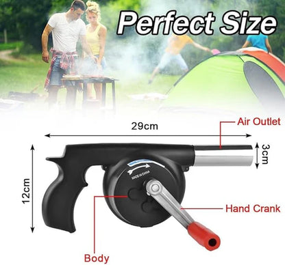 Manual BBQ Air Blower – Easy Grip & Portable