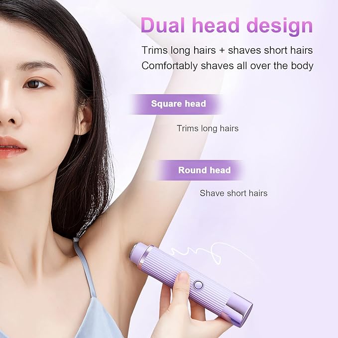 2 in 1 Double Head Electric Shaver | Easy Hair Removal