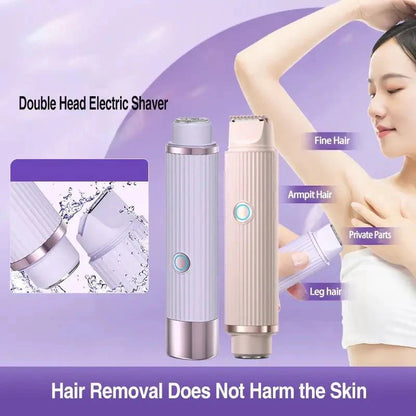2 in 1 Double Head Electric Shaver | Easy Hair Removal