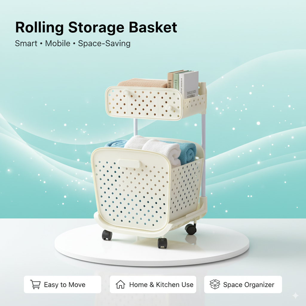 Rolling Storage Baskets
