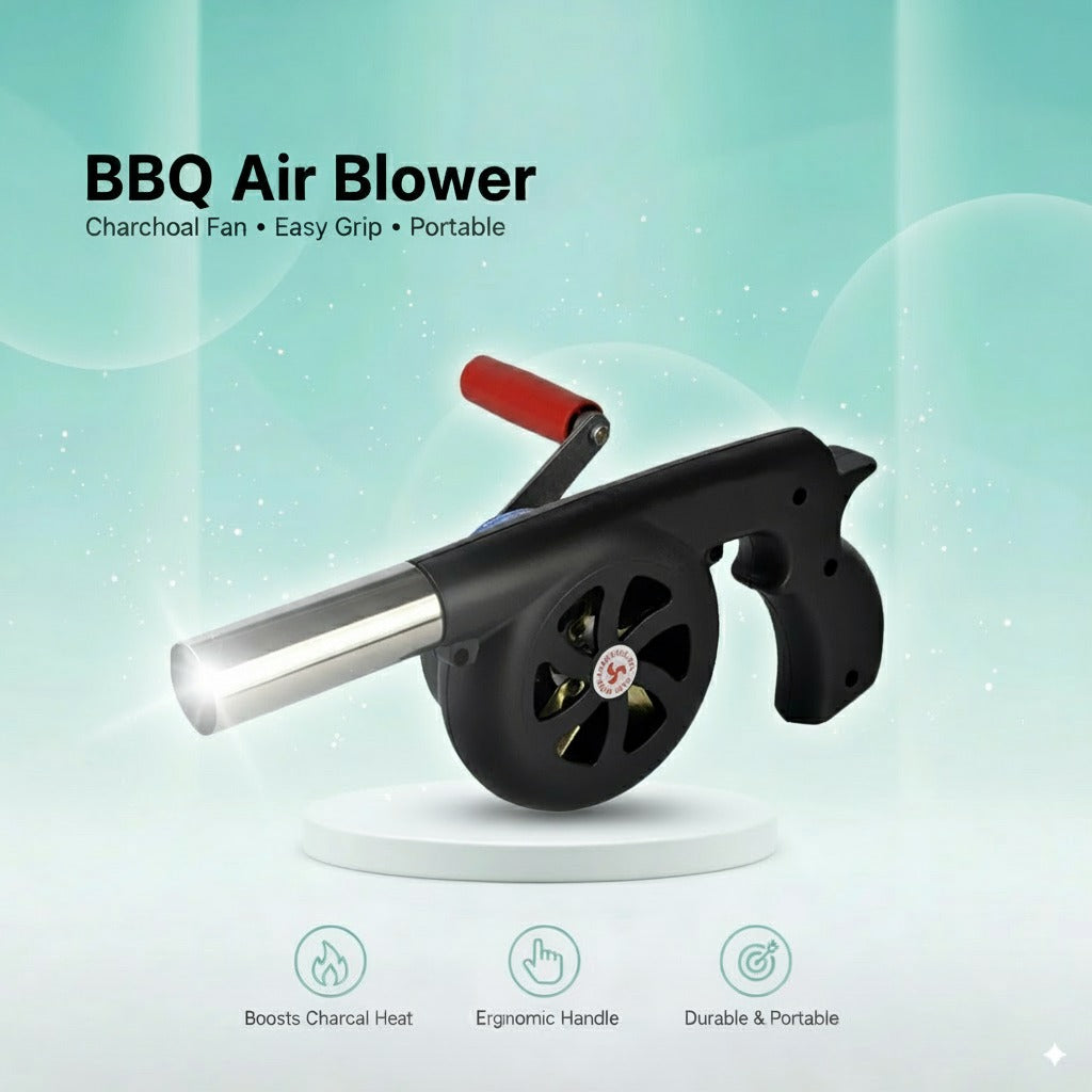 Manual BBQ Air Blower – Easy Grip & Portable