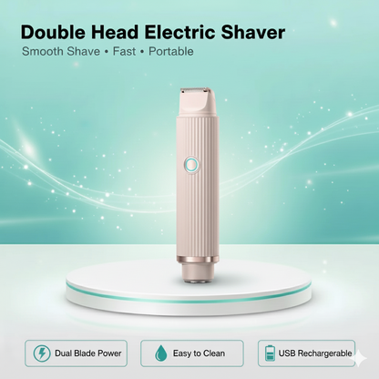 2 in 1 Double Head Electric Shaver | Easy Hair Removal