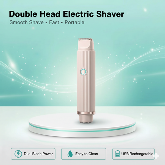2 in 1 Double Head Electric Shaver | Easy Hair Removal